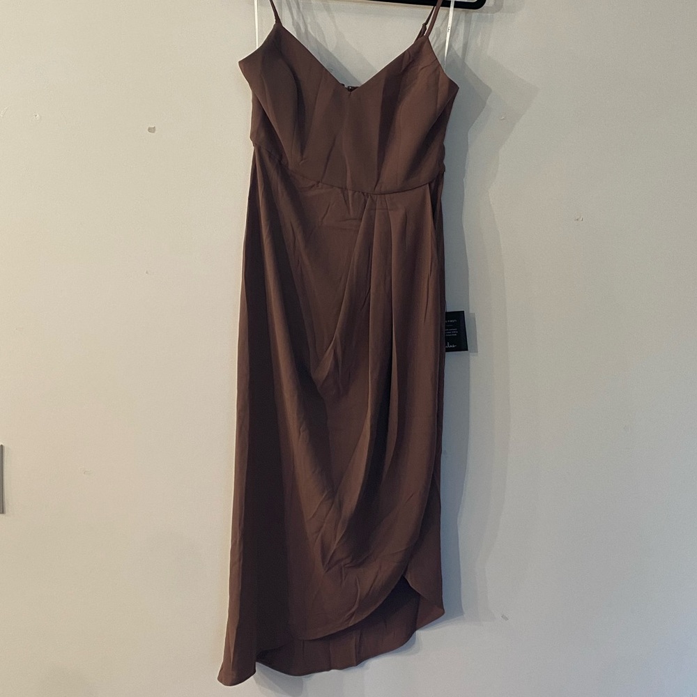 Maybe Purple MIDI Dress